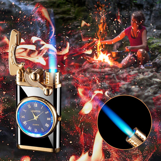 Windproof lighter watch