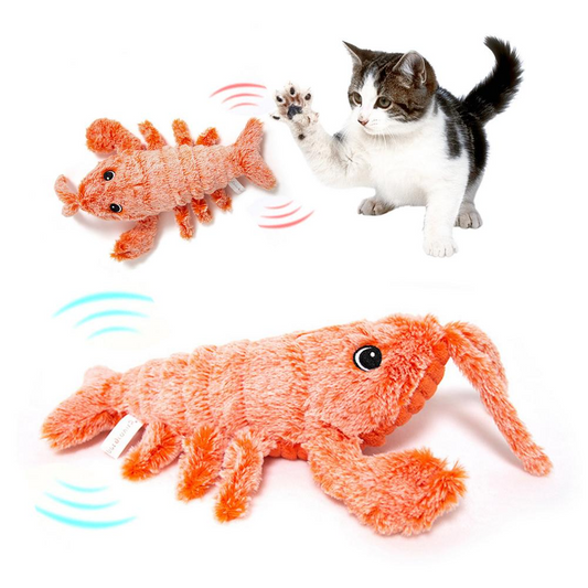 Electric Jumping Shrimp Cat Toy